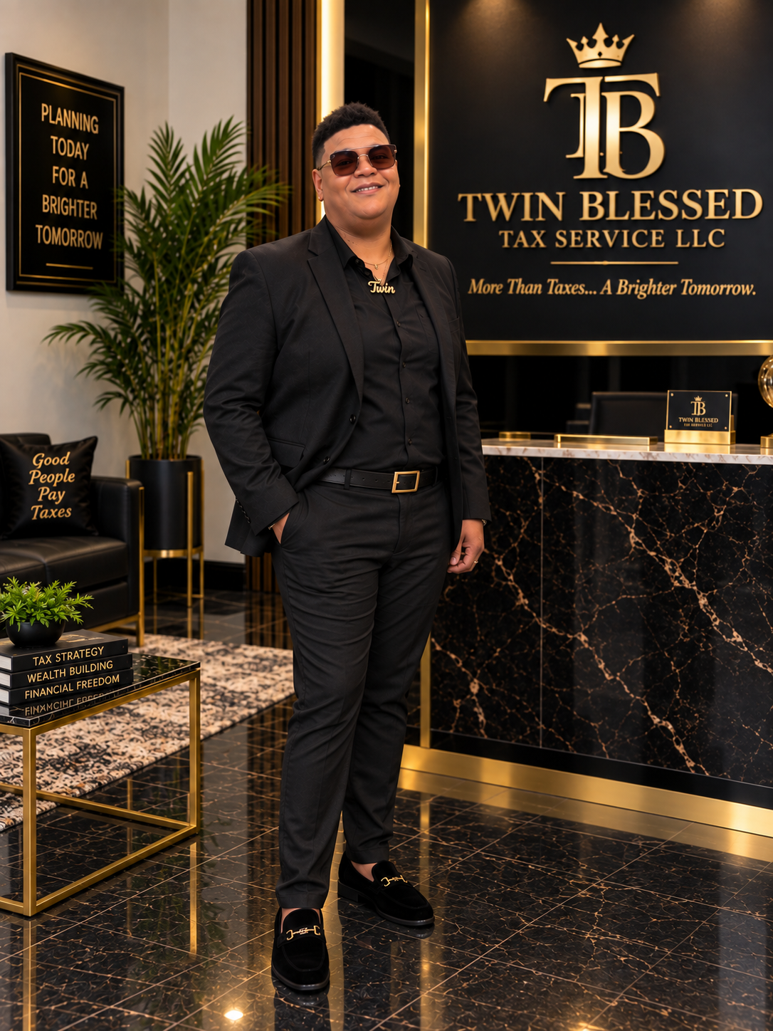 Renondo Mills, owner of Twin Blessed Tax Service LLC